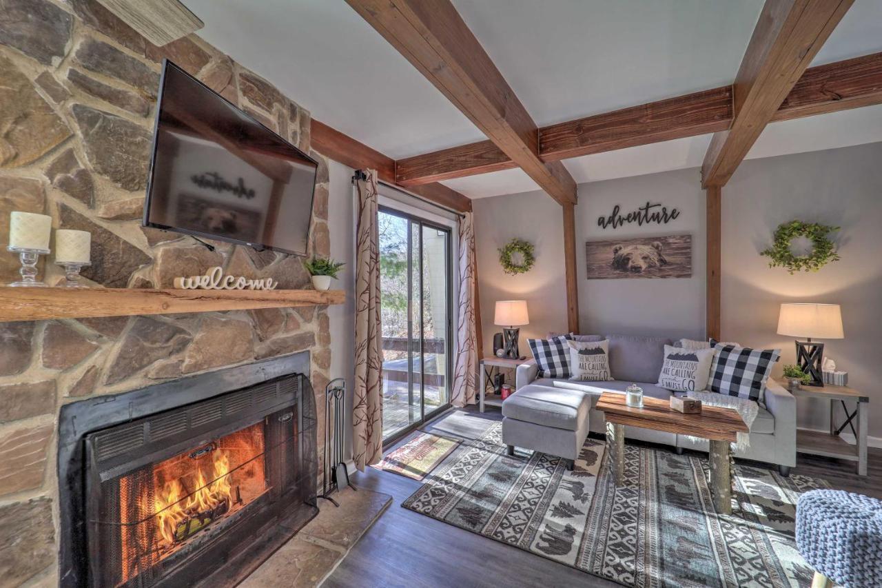 Banner Elk Mountain Retreat With Deck And Fireplace エクステリア 写真