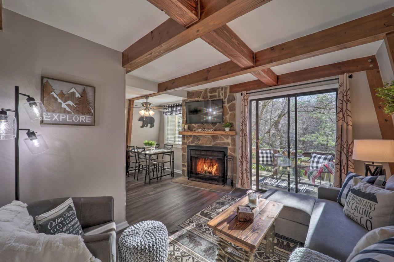Banner Elk Mountain Retreat With Deck And Fireplace エクステリア 写真